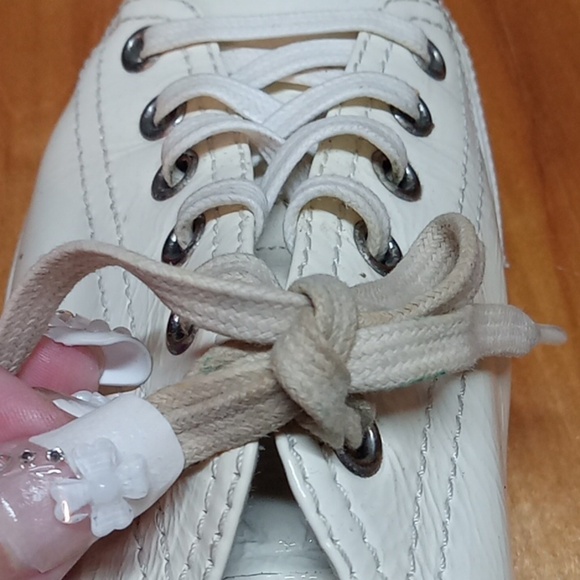 Miu Miu women's patent leather studded toe sneaker size 37.5 - Picture 10 of 12